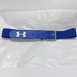 MENS UNDER ARMOUR BASEBALL BELT BLUE/WHITE ONE SIZE FITS ALL